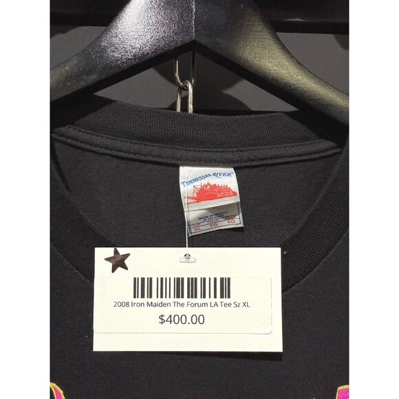 2008 Iron Maiden Vintage The Forum LA A Matter of Life and Death Tour Tee Shirt - Picture 4 of 6